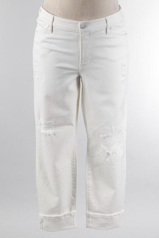 Marley Girlfriend Jean - Bone White