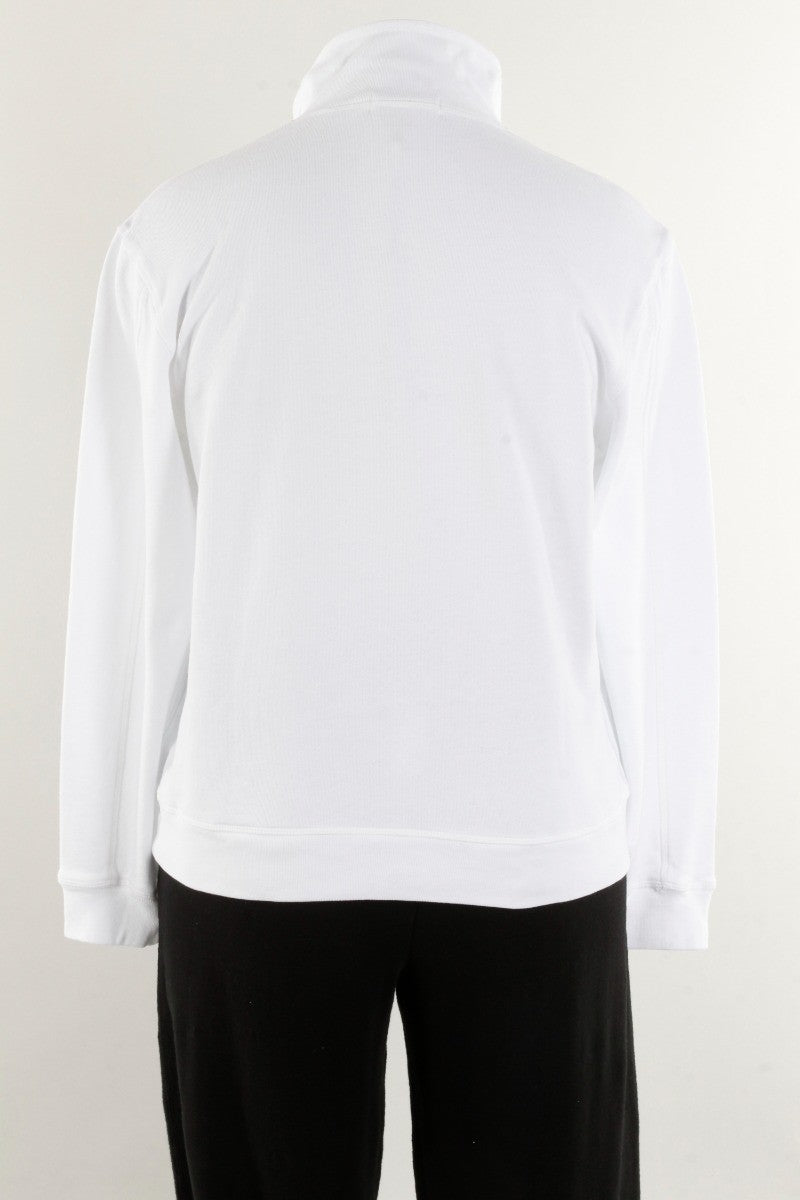1/2 Zip Funnel - White