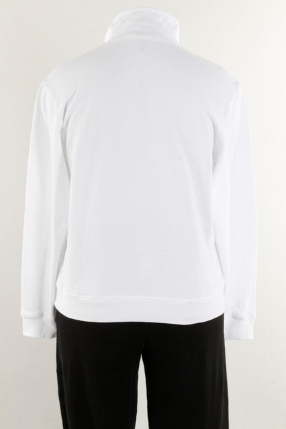 1/2 Zip Funnel - White