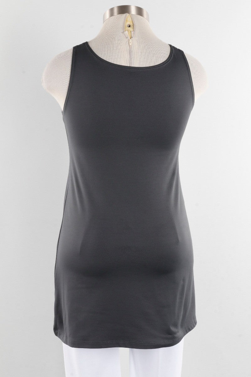 Longer High/Scoop Tank - Smoke