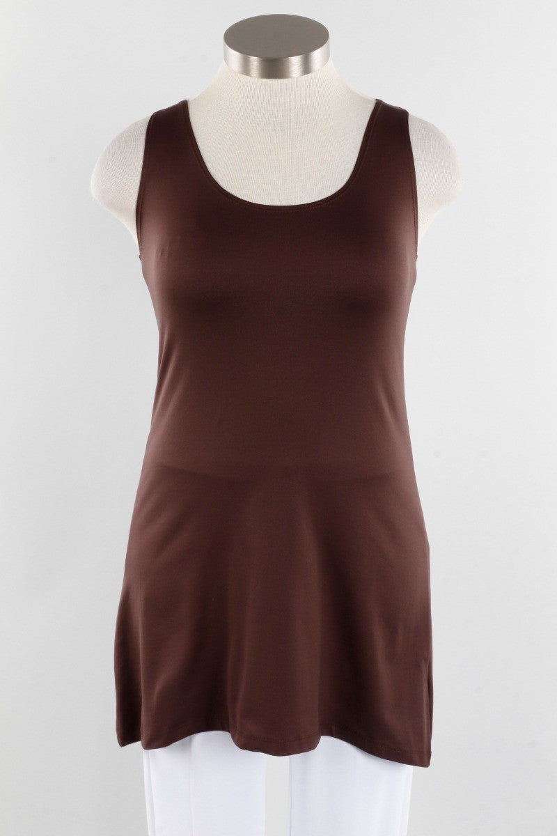 Longer High/Scoop Tank - Walnut