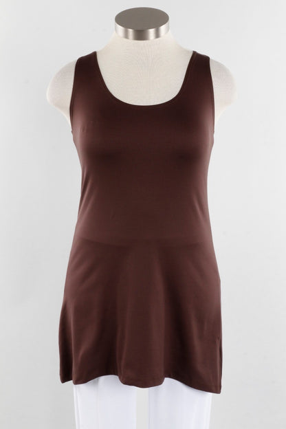 Longer High/Scoop Tank - Walnut