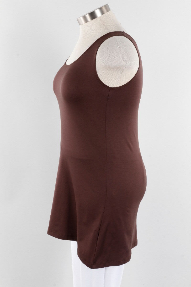 Longer High/Scoop Tank - Walnut