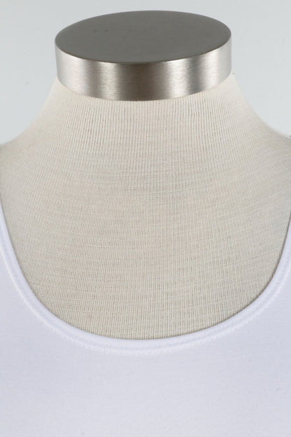 Longer High/Scoop Tank - White