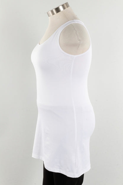 Longer High/Scoop Tank - White