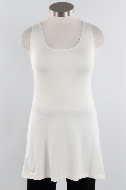 Longer High/Scoop Tank - Cream