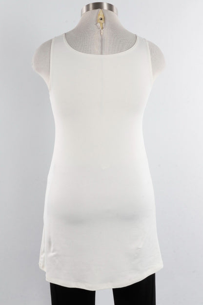 Longer High/Scoop Tank - Cream