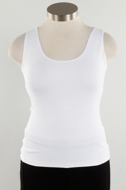 High/Scoop Tank - White