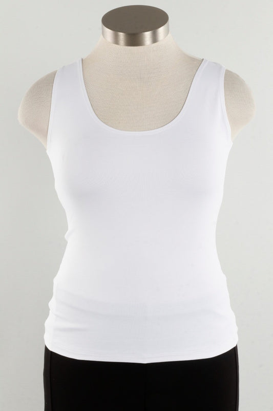 High/Scoop Tank - White