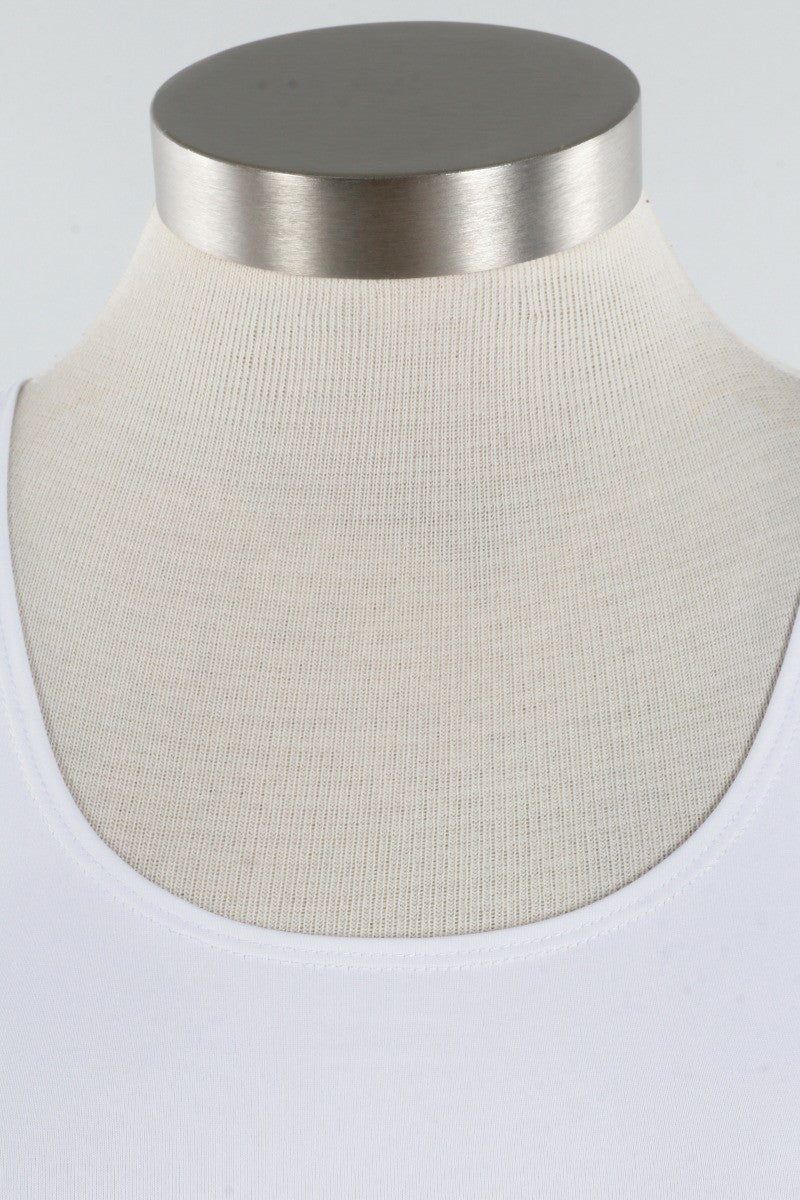 High/Scoop Tank - White