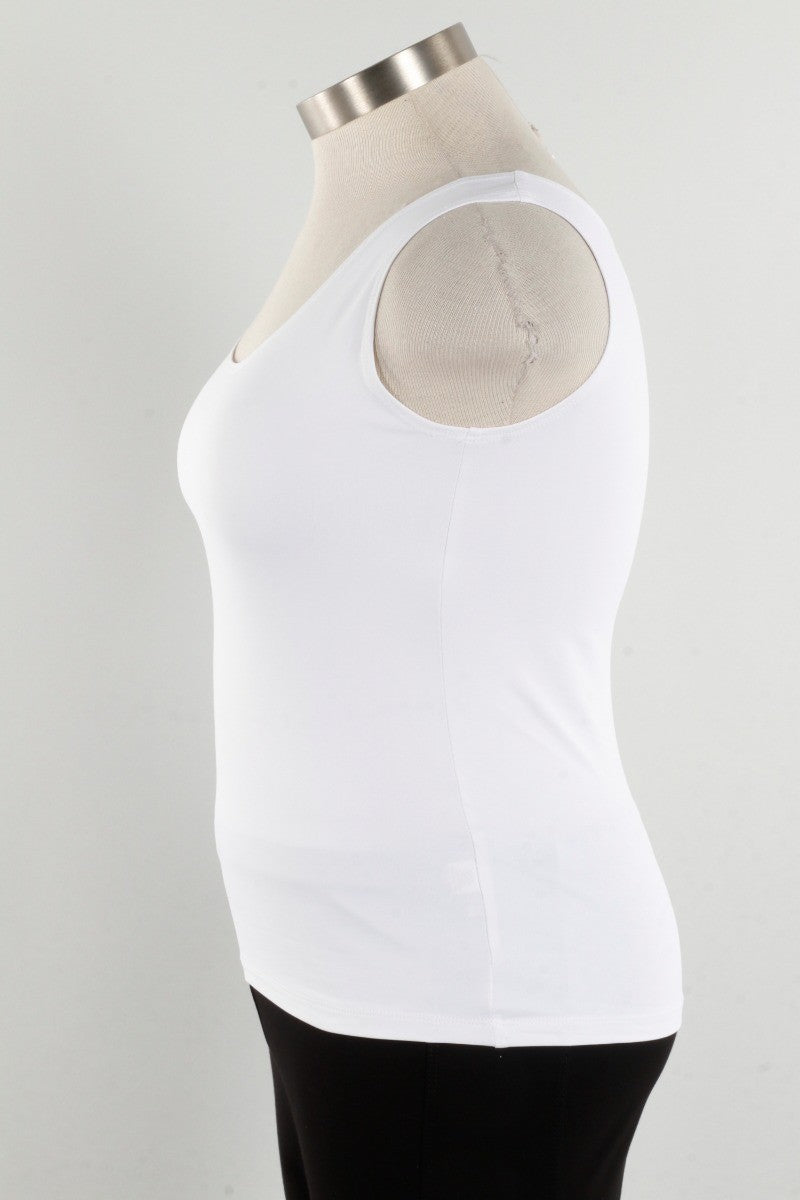 High/Scoop Tank - White