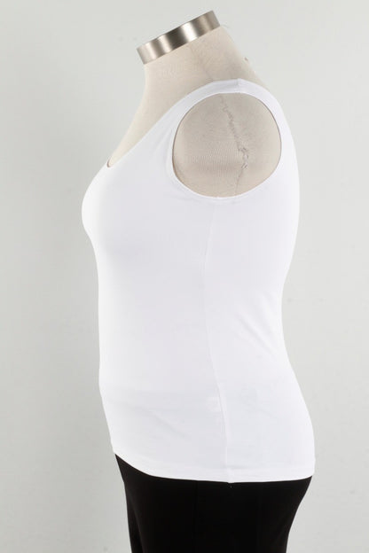 High/Scoop Tank - White