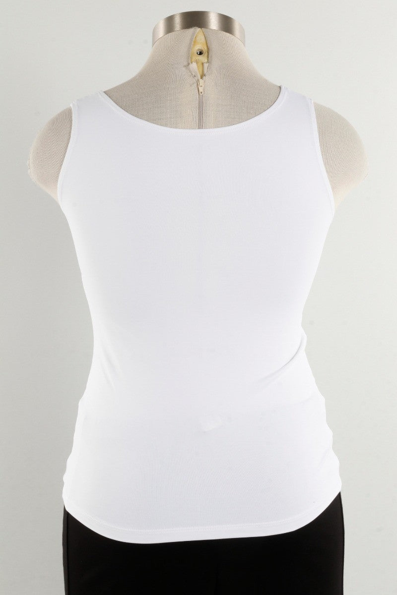 High/Scoop Tank - White