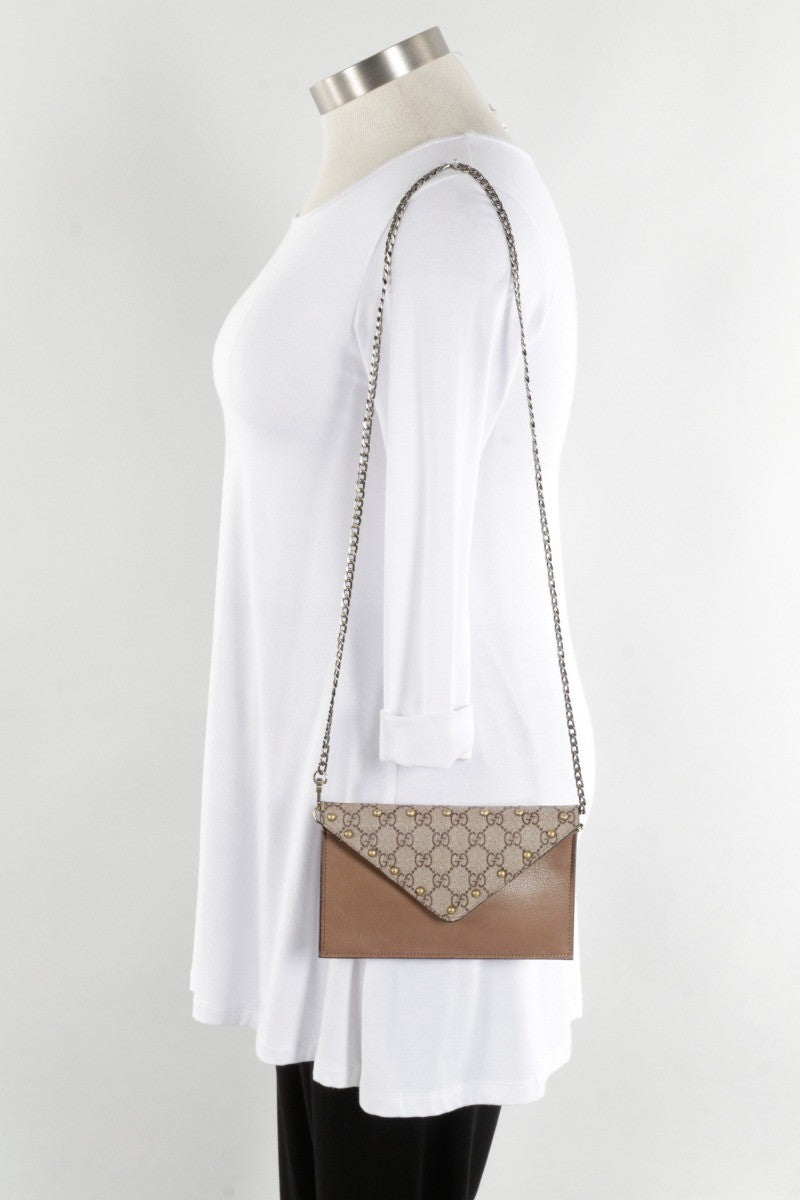Montana Mini Crossbody - Taupe & Tan