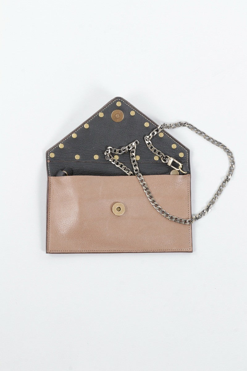 Montana Mini Crossbody - Taupe & Tan