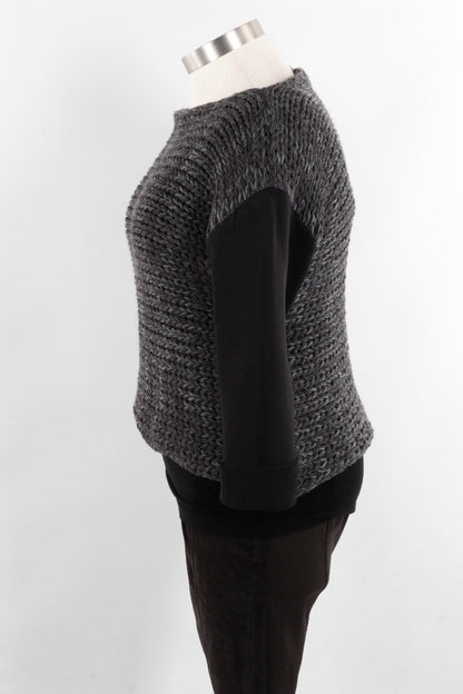 Open Weave Sweater - Anthracite