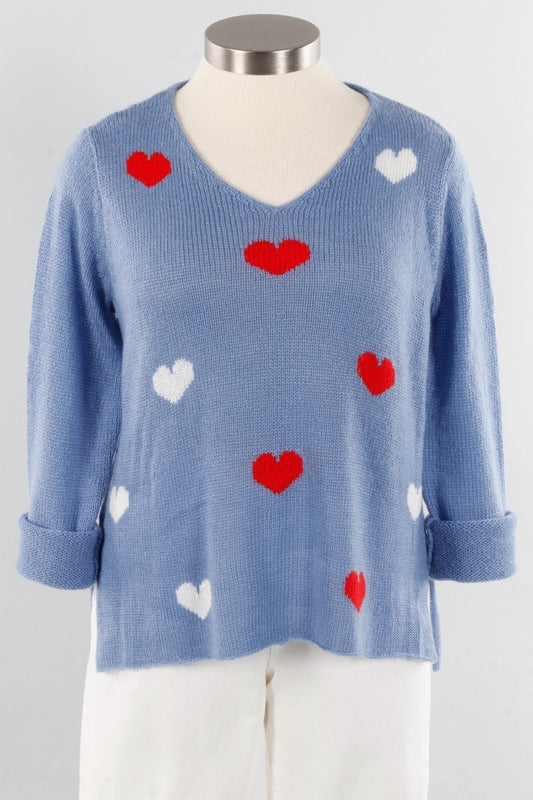 Mini Hearts V - Scandia Blue