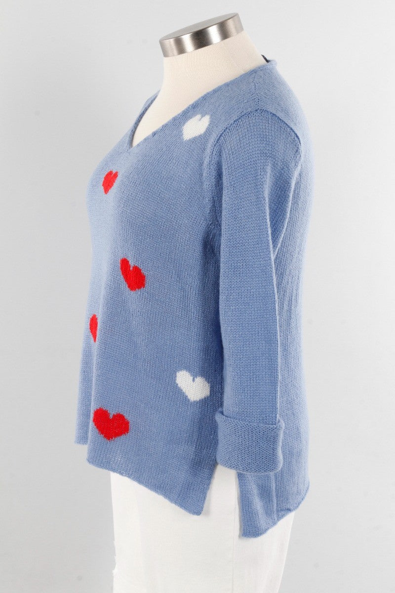 Mini Hearts V - Scandia Blue