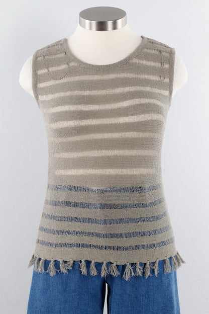 Boucle Yarn Cami - Celadon