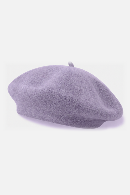 Classic Wool Beret - Lavender