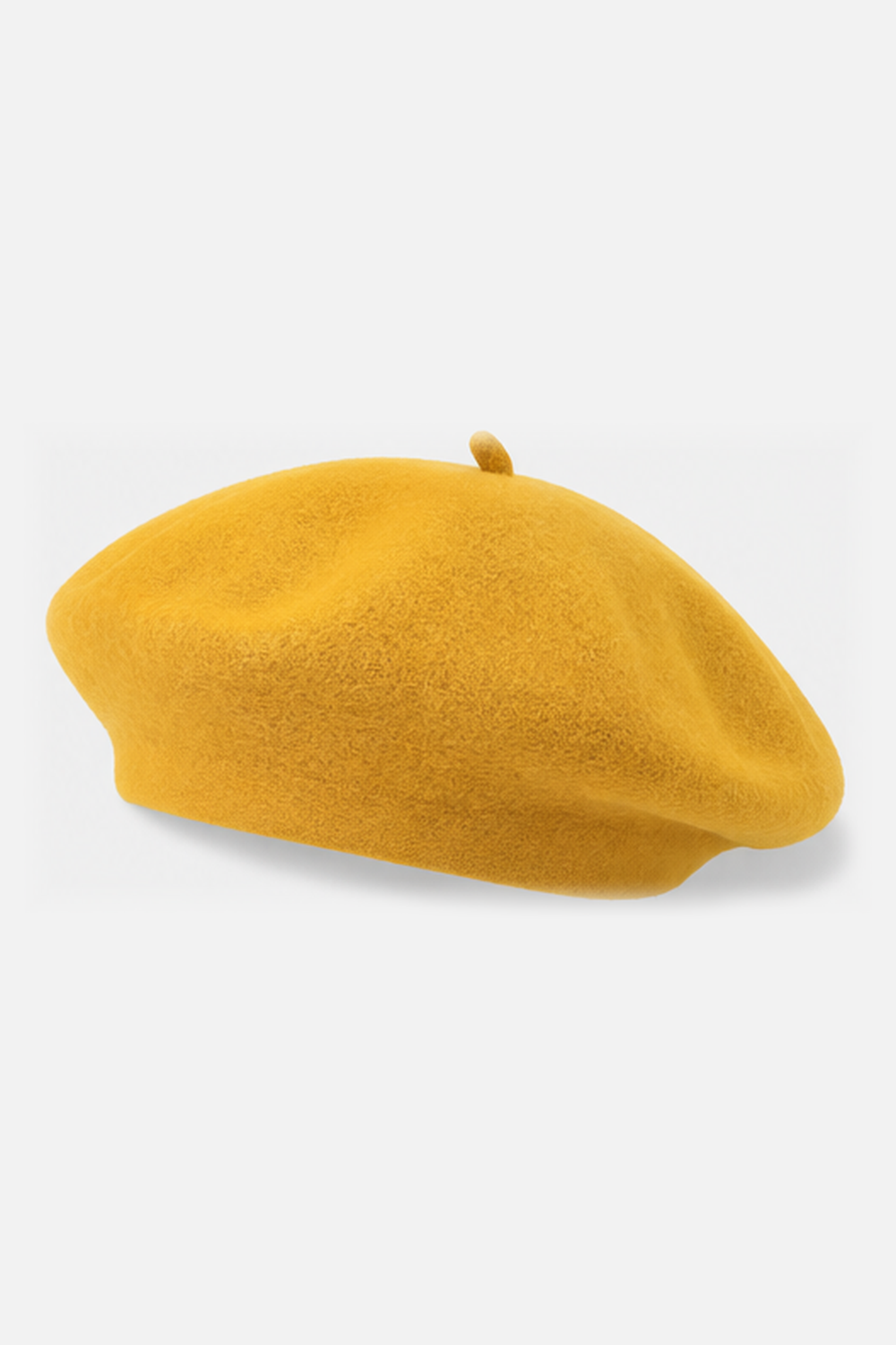 Classic Wool Beret - Mustard