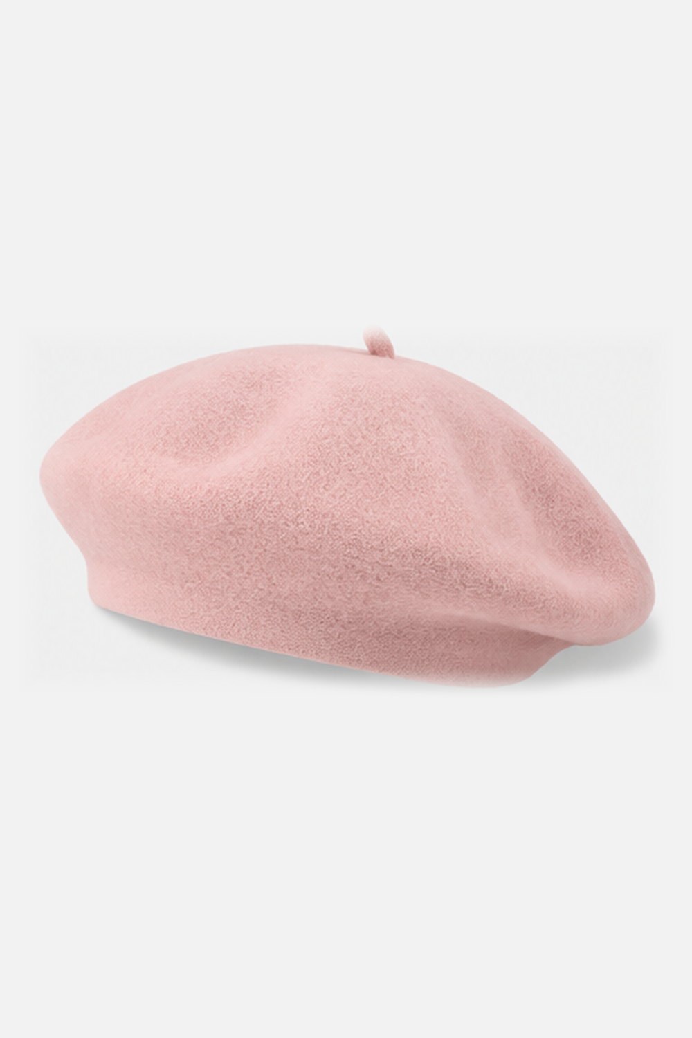 Classic Wool Beret - Light Pink