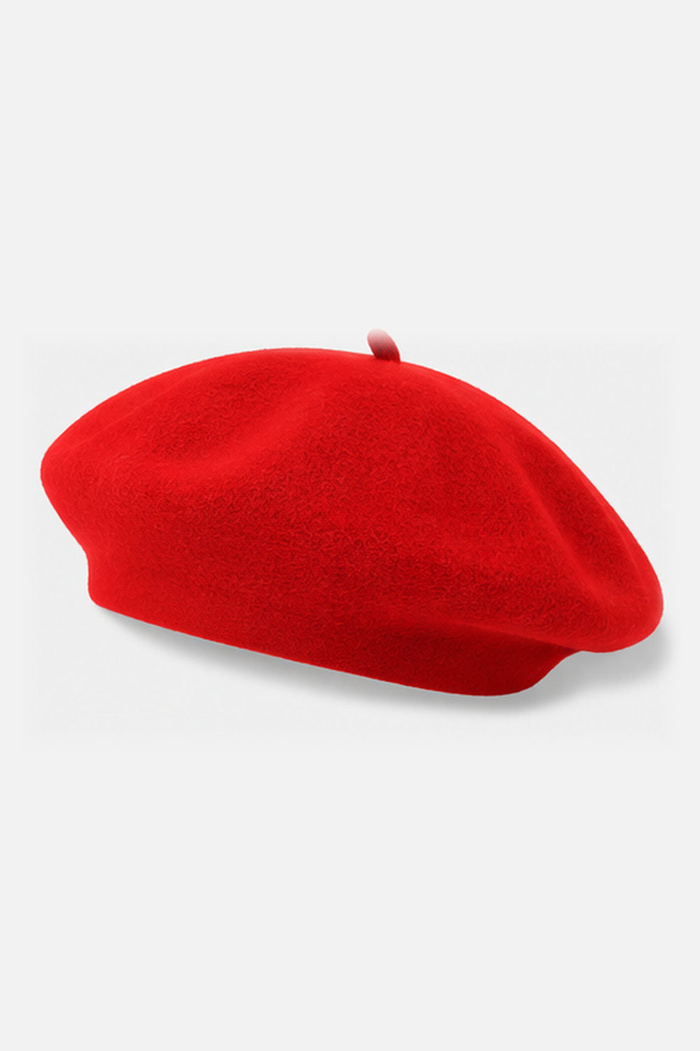 Classic Wool Beret - Red