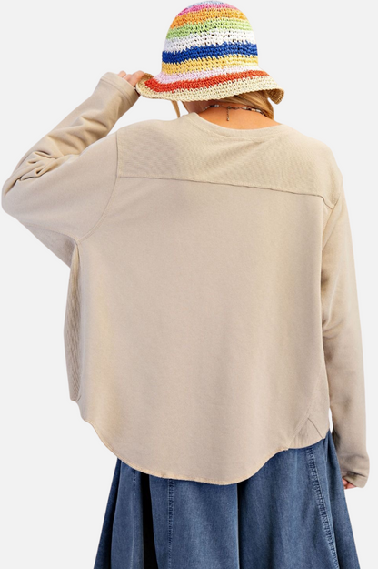 Terry Pullover - Mushroom