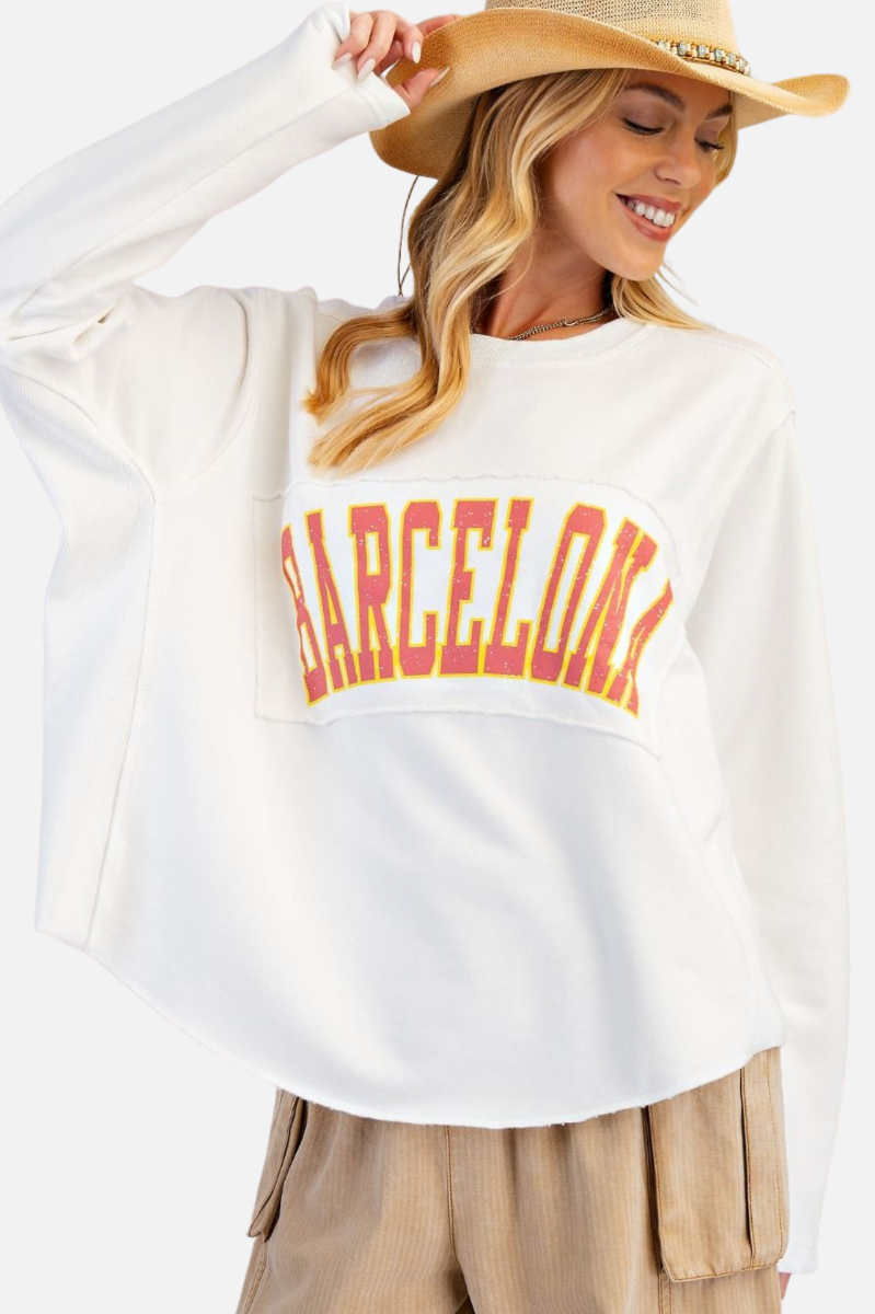 Terry Pullover - White