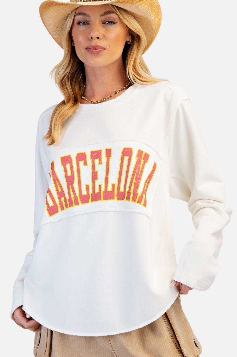 Terry Pullover - White