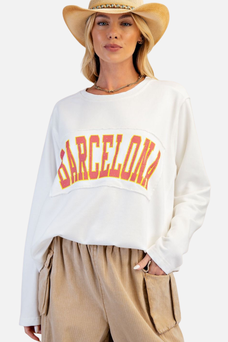 Terry Pullover - White