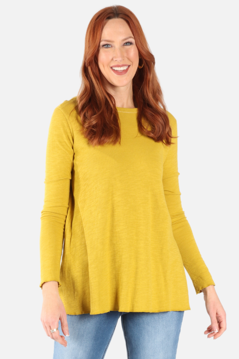 Original A-Line Tunic - Mustard Green