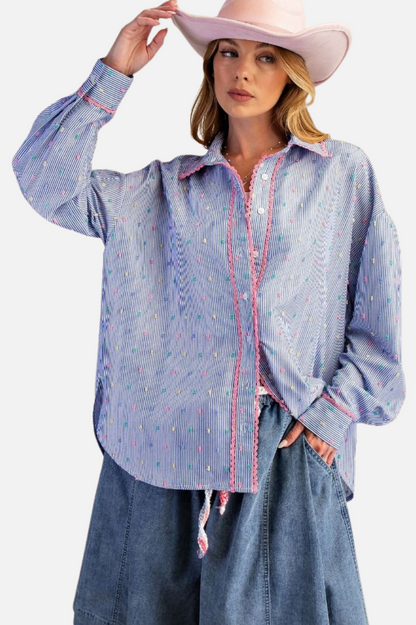 Candy Dot Shirt - Blue