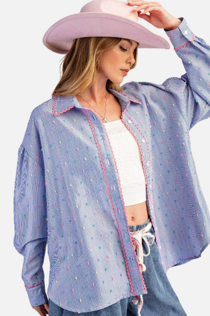 Candy Dot Shirt - Blue