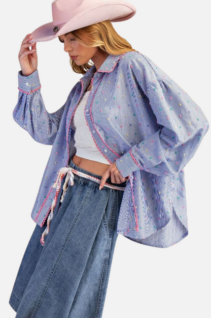 Candy Dot Shirt - Blue