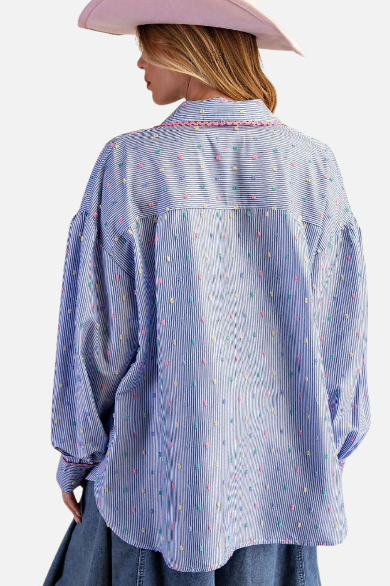 Candy Dot Shirt - Blue