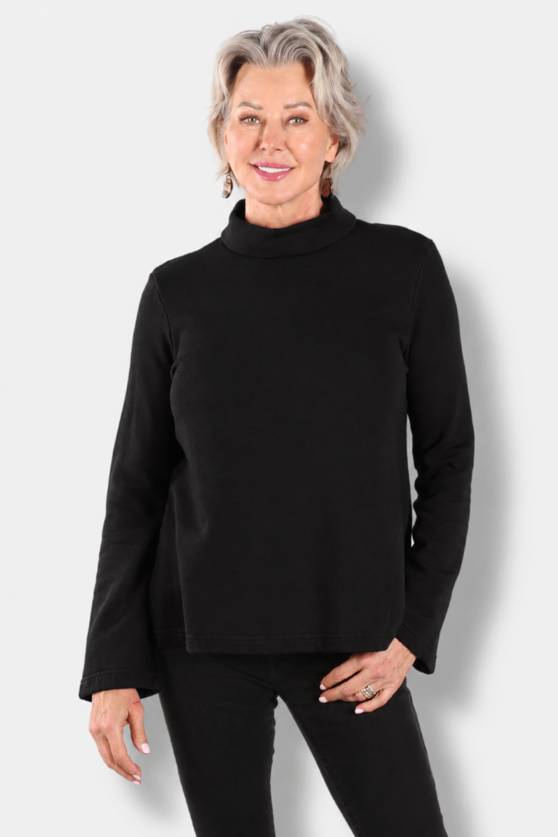 Marla Shirt - Black Fleece