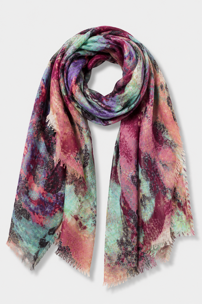 Dorthea Abstract Floral Scarf