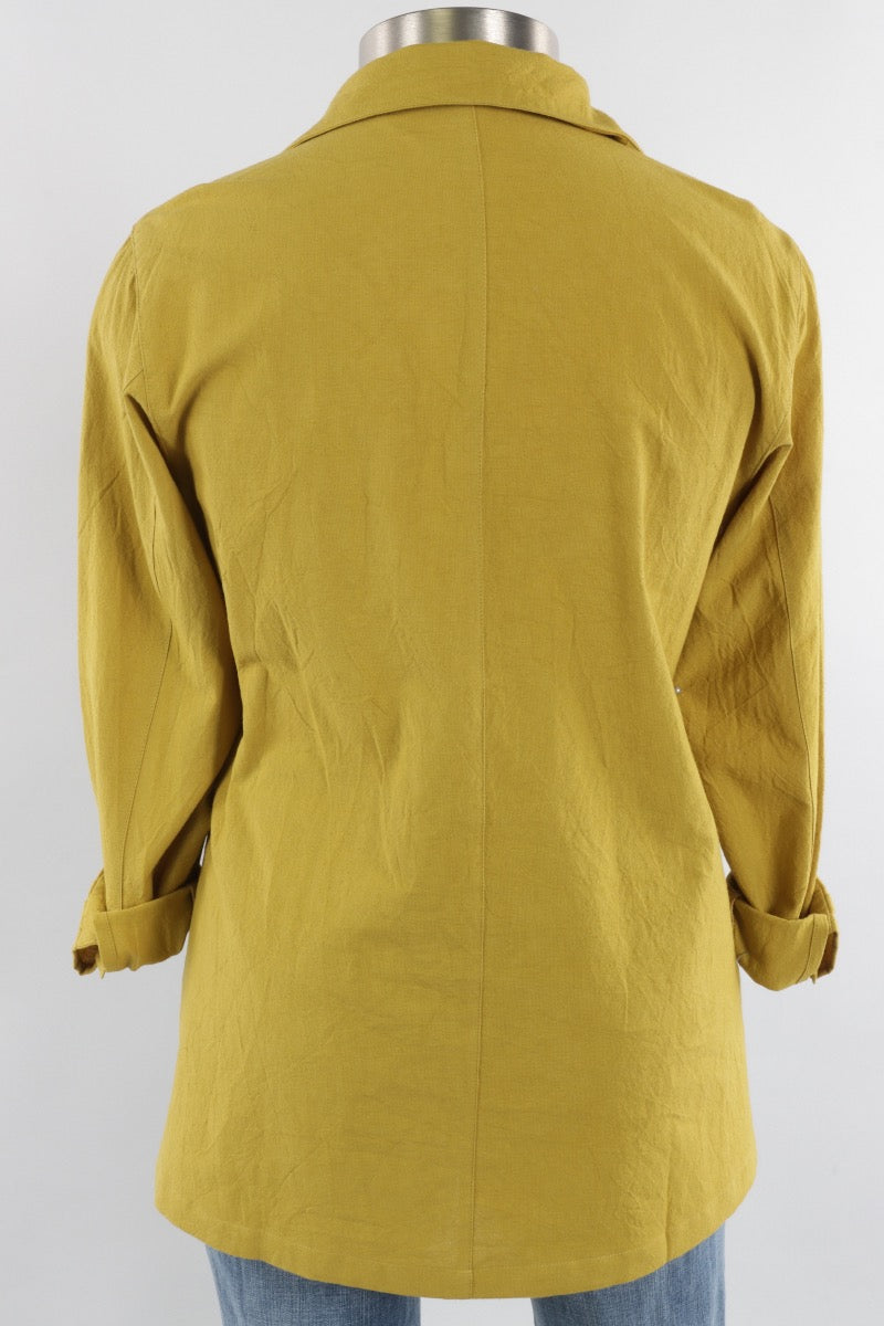 Hi Collar Big Shirt Plus - Verdi