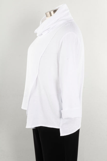 Cowl Neck Top - White