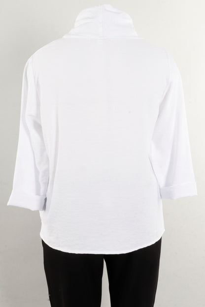 Cowl Neck Top - White