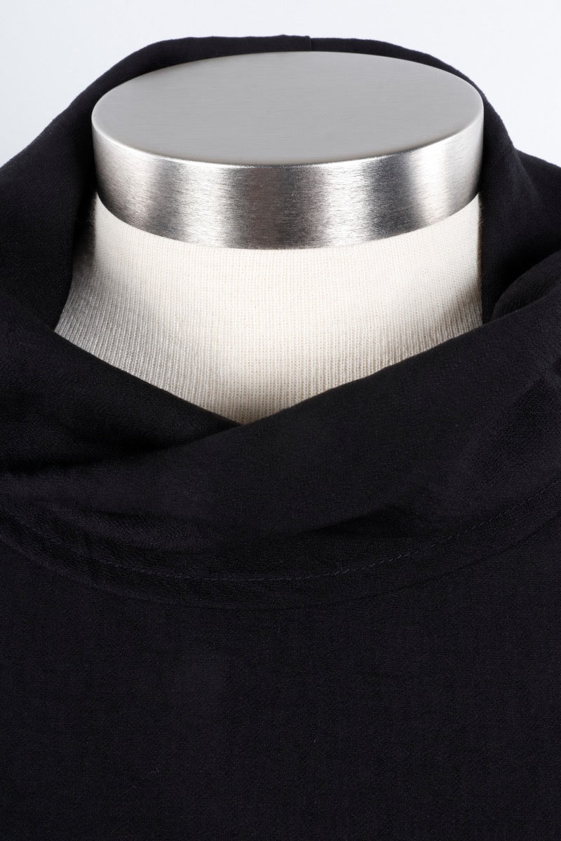 Cowl Neck Top - Black