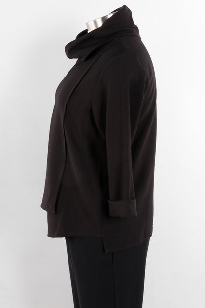 Cowl Neck Top - Black