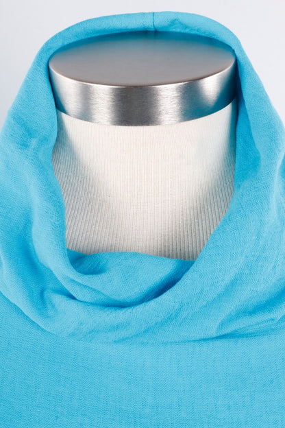 Cowl Neck Top Plus - Turquoise