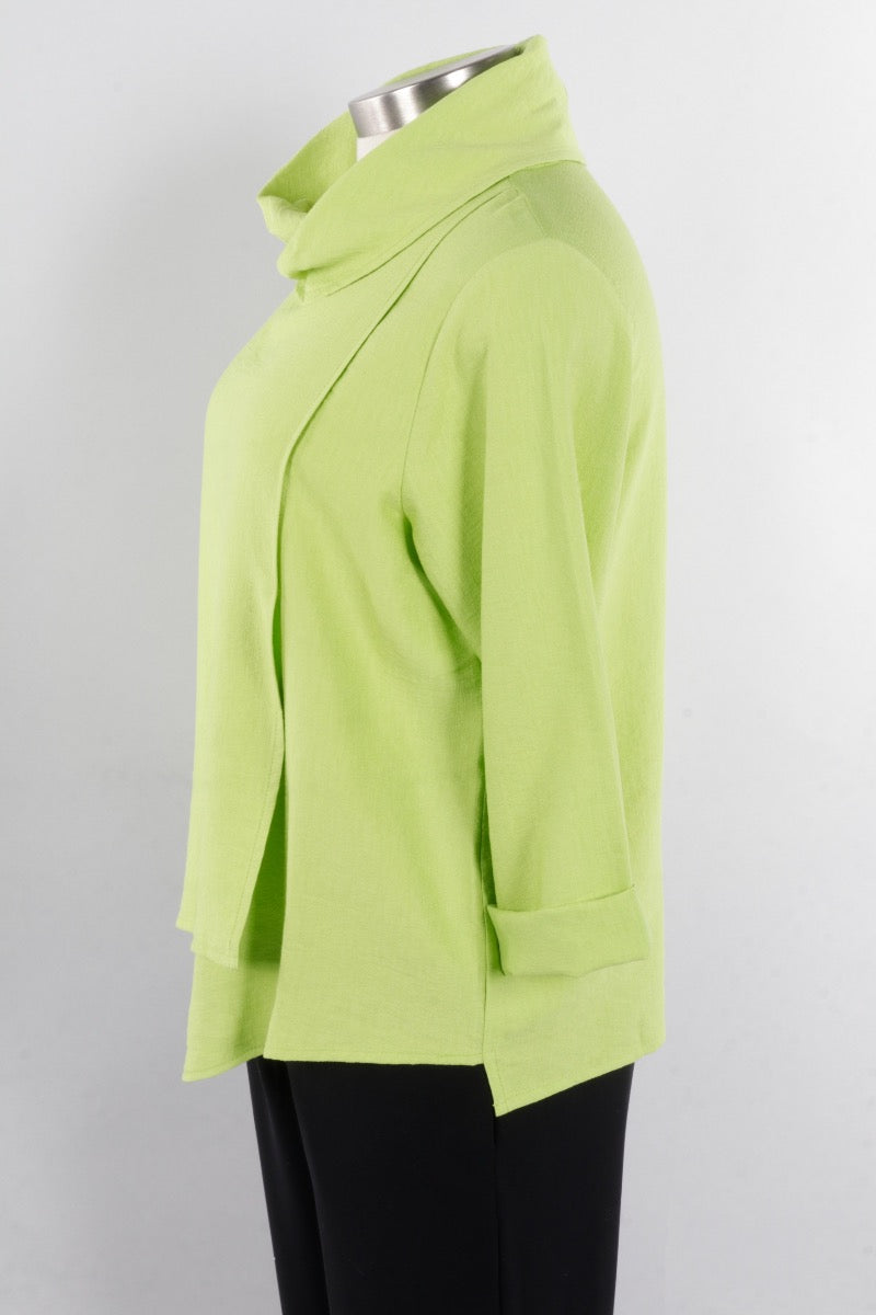 Cowl Neck Top - Lime