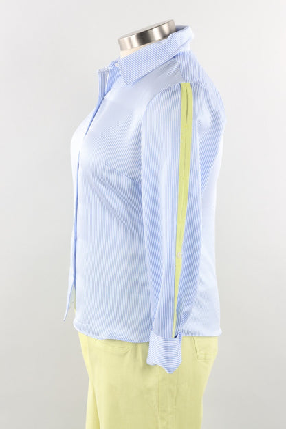Stripe Poplin Shirt - Sky