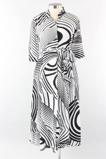 Zuza Dress - Black & White