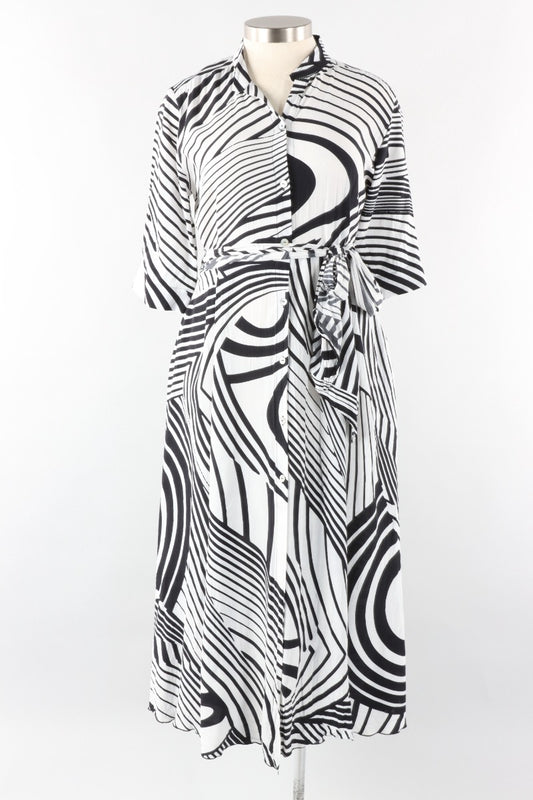 Zuza Dress - Black & White