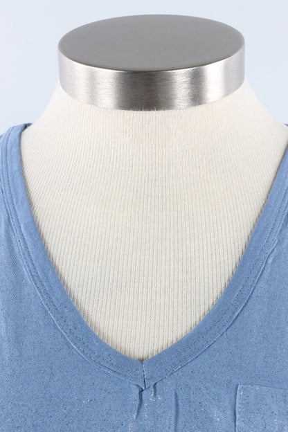 Shimmer Tank - Denim
