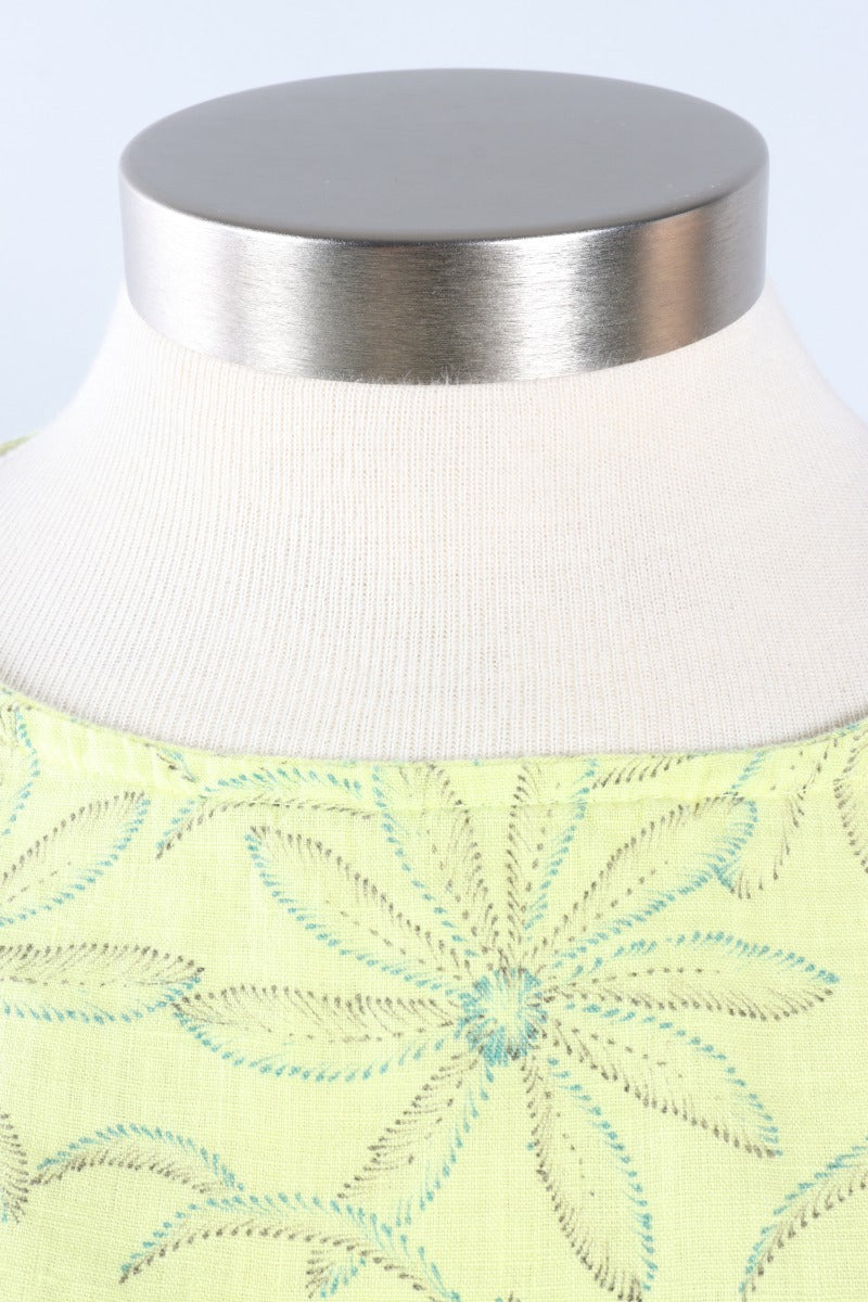 High Low Top - Sunburst Daisy Linen
